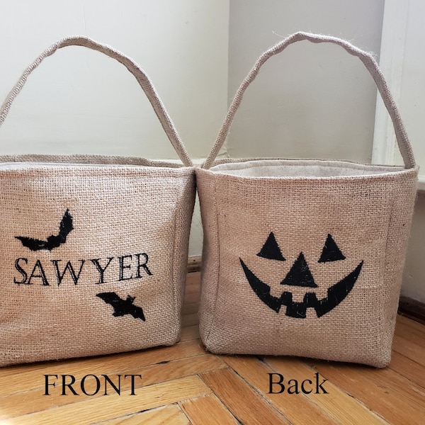 Personalized Halloween tote
