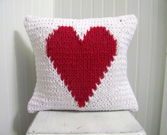 red sweater pillow