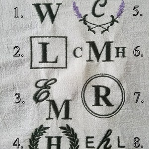 Set of 3 Monogrammed Towels image 3