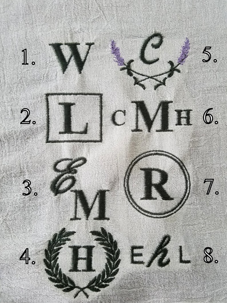 Set of 3 Monogrammed Towels image 3