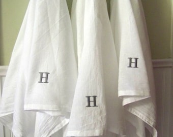 Set of 3 Monogrammed Towels