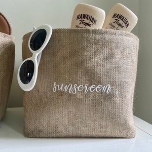 Sunscreen Basket - customizable