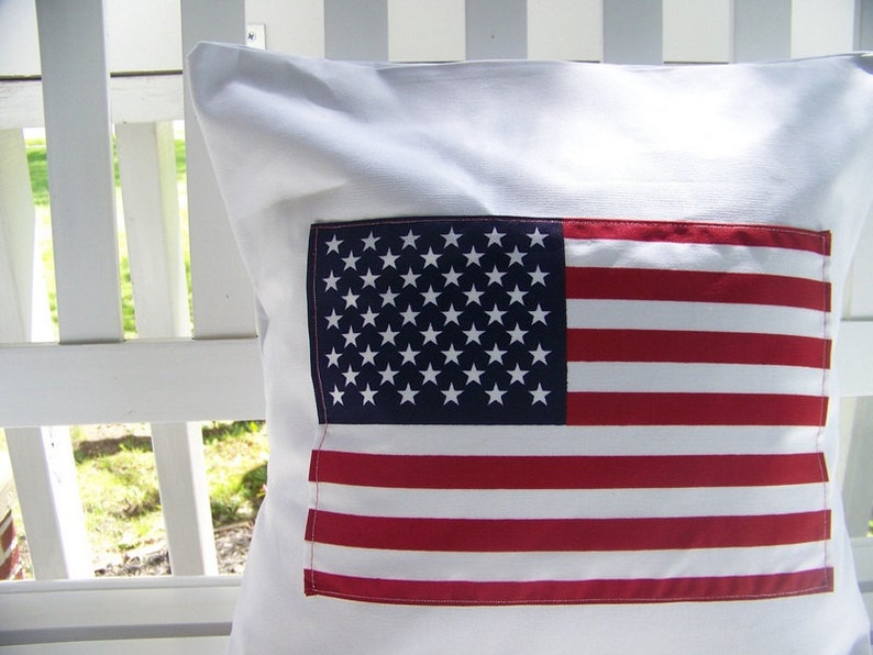 American Flag Pillow image 2