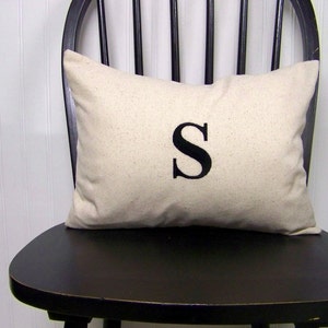 Monogram Initial Pillow - you choose the letter!