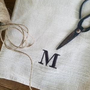 Toalla de cocina con monograma