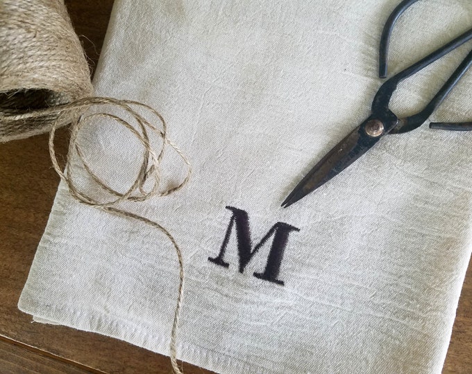 Monogram kitchen towel