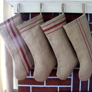 Set of 4 Grainsack Stockings image 1