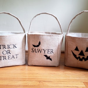 1 Sided Personalized Trick or Treat Bag