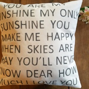 You are my Sunshine Pillow image 3