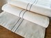 farmhouse table runner / grain sack / table runners / gray / stripe / grainsack / jennifer helene home / rustic / 