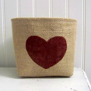Heart Valentines Day Basket