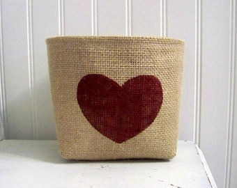 Heart Valentines Day Basket