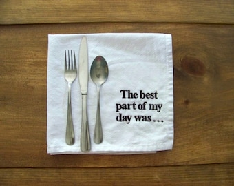 Personalized Conversation Starter Napkin