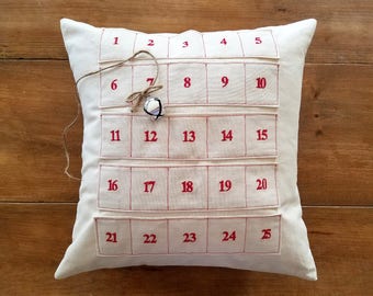 Advent Christmas Pillow