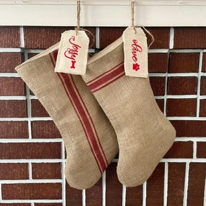 Burlap Grainsack Stocking