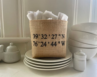 Personalized Coordinates Basket