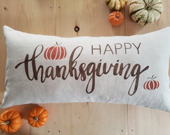Happy Thanksgiving Pillow