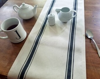 Farmhouse Grain Sack Table Runner
