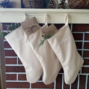 Personalized Christmas Stocking: Embroidered