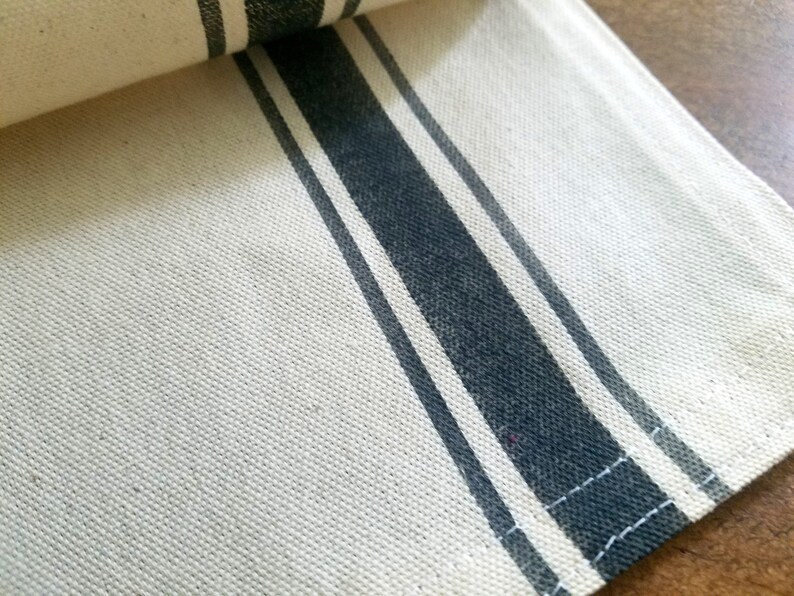 Farmhouse Grain Sack Table Runner image 3