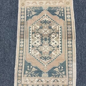 Türkischer Oushak Teppich: Handgeknüpfte Wollmatte (6 x 3,5)