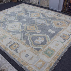 12 x 15 Feet Antique Turkish Rug, Turkish Hand Knotted Wool Large Area Rugs, Bedroom, Diningroom Rugs ,12x15 Area Rugs For Livingroom,