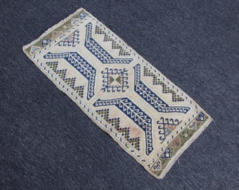 Vintage Rug 2x3 Mat Rug,1.7x3.4 ft Bedroom Rug,Oushak Rug,2x3 Turkish Mat Rug,2x3 Antique Rug,Welcome Mat Rug,Turkish Rug,2x3 Neutral Carpet