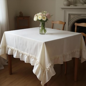 Mantel de lino hecho a mano: tamaños personalizados, decoración de mesa natural