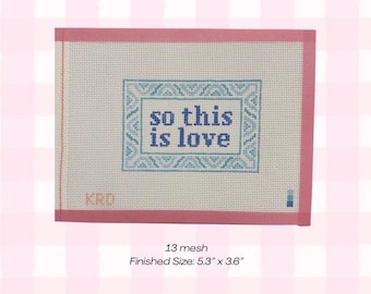 so this is love Cinderella Needlepoint Canvas 13 Mesh