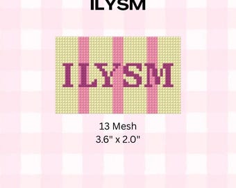 ILYSM (I Love You So Violet) Nadelspitze Canvas 13 Mesh