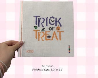 Trick or Treat Needlepoint Canvas 13 Mesh