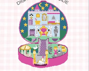 Starlight Castle Needlepoint Pattern Digital PDF