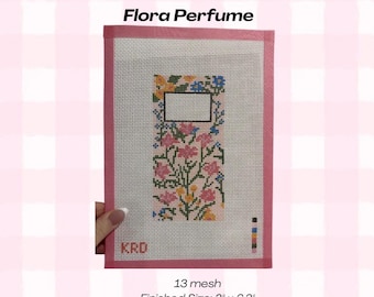 Flora Perfume Needlepoint Canvas 13 mesh
