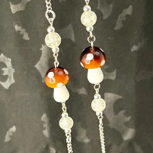 Mushroom Eyeglass Chain, Glasses Chain
