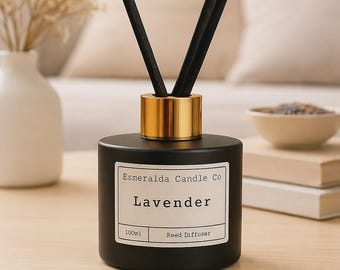Lavendelrörsdiffusor – Lugnande blomdoft | Presentförpackning | Långvarig aromaterapi för hemmet