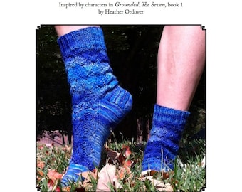 Izzy'a Bouncin' Blues socks pattern