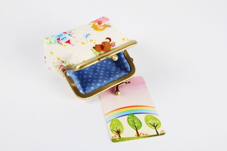 Sleeping beauty Big mum Kawaii japanese fabric Fairy tales Princess Metal frame change purse