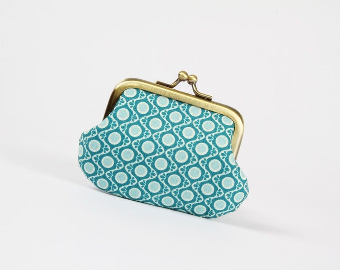 Mummy Purse Sophie Tapestry in Blue Metal Frame Purse Etsy