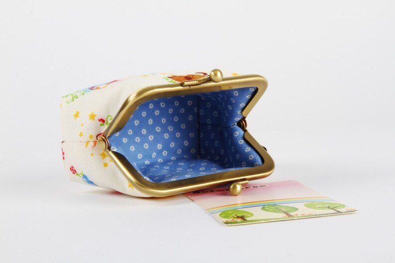 Sleeping beauty Big mum Kawaii japanese fabric Fairy tales Princess Metal frame change purse