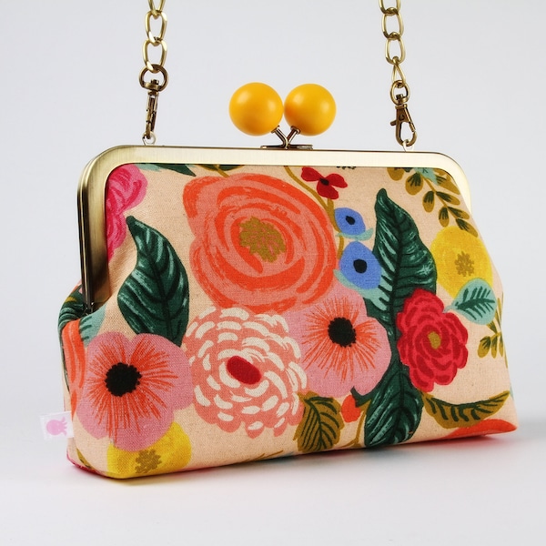 Pink Flowers Purse Etsy