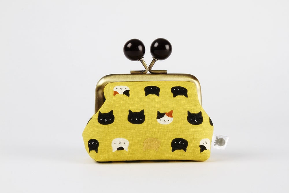 新品 正規品!!  With Purse Coin Frame Metal Color in Cats Neko - Bobbles アンティーク雑貨