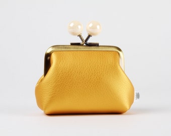 Yellow coin purse discount