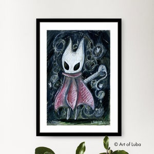 HORNET, Small 6&quot;x8&quot; Hollow Knight Fan Art Print, Silksong Art Print, Video Game Art
