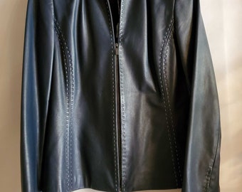 dana buchman leather jacket