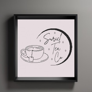 ACOTAR Cross Stitch I Funny ACOTAR Cross Stitch I Suriel Tea Co. I Book Cross Stitch I Bookish Decor l ACOTAR Decor l Beginner Cross Stitch
