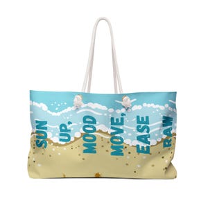 Beach Weekender Bag – Ideal for Beach Getaways, Travel or Vacation Mood- Beach Bag/Summer Gift/Sunshine Vibes