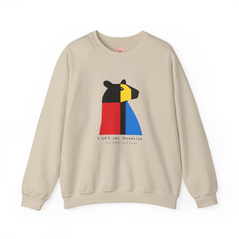 Modrian Jumper CAPY the Mondrian - Piet Mondrian Inspired Capybara Sweatshirt, Unisex ...