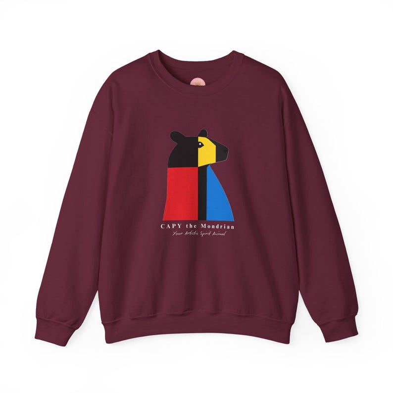 Modrian Jumper CAPY the Mondrian - Piet Mondrian Inspired Capybara Sweatshirt, Unisex ...