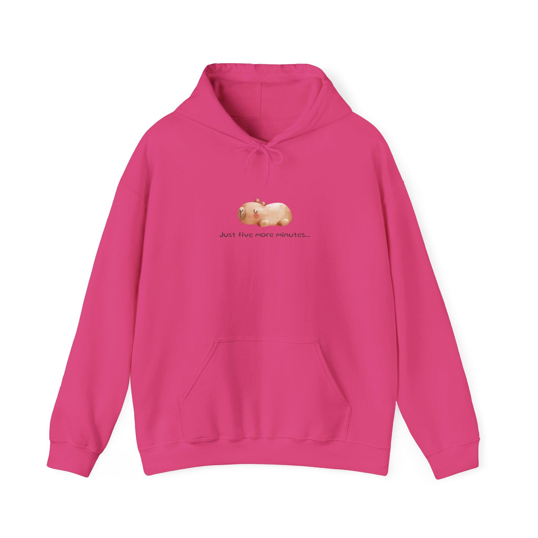 Sweat à Capuche Fille Imprimé Capybara - Manches Longues Avec Poche - Hiver Doux Et Chaud - Décontracté