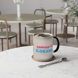 Addicted to K-Drama Mug, K-Drama Fan Mug, Korean Drama Coffee Mug, Kdrama Lover Mug, Korean Cup Gift, South Korea Mug, Kpop Lover Coffee Cup